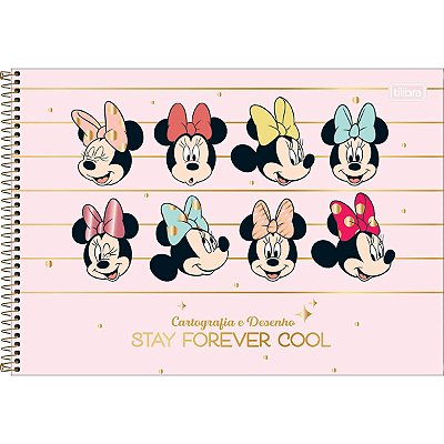 Caderno de Desenho Minnie Espiral Capa Dura 80f Tilibra