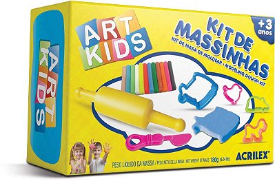 Massa Para Modelar Criativa Art Kids 180g.c/ Moldes Un