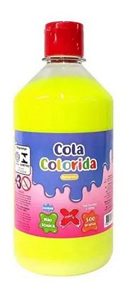 Cola Colorida Make + 500g Amarelo 6231