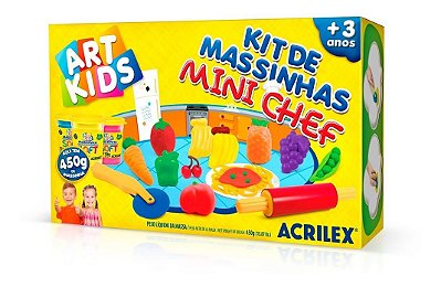 Kit de Massinhas Mini Chef Art Kids 450g Acrilex