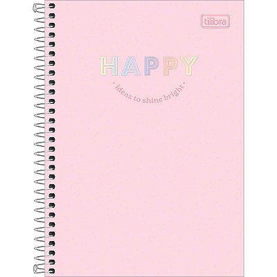 Caderno Happy Tilibra Espiral Grande 1 Matéria