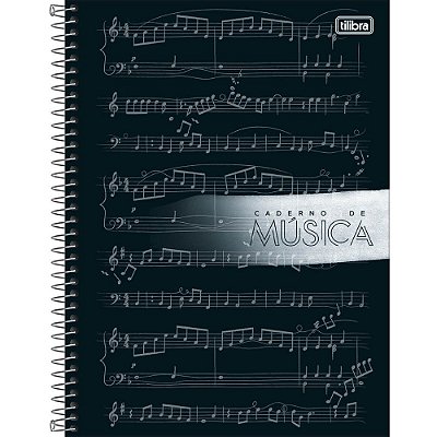 Caderno de Música Espiral Capa Dura Universitário Tilibra