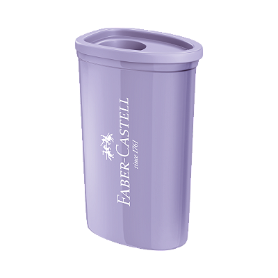 Apontador C/ Deposito Faber Triangular Tom Pastel 125TZF