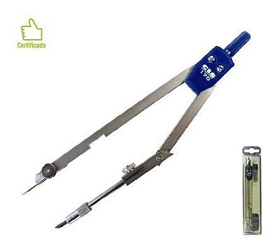 Compasso Técnico Com Adaptador E Mina Cis