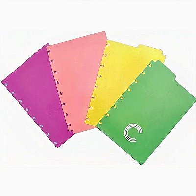 Divisória Pastel Caderno Inteligente A5