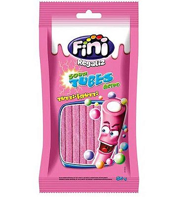 Fini Tubes Doce Tutti Frutti Ácido 80g