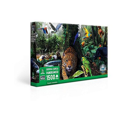 Quebra-cabeça Puzzle 1500 Peças Floresta Amazônia Toyster