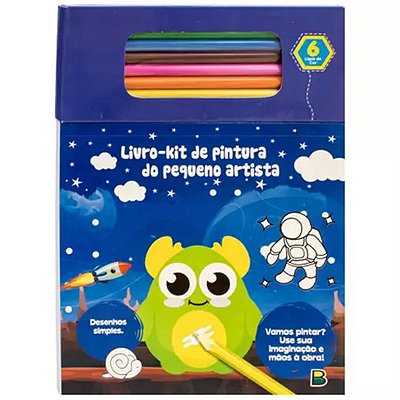 Livro Kit de Pintura do Pequeno Artista: Azul Brasileitura
