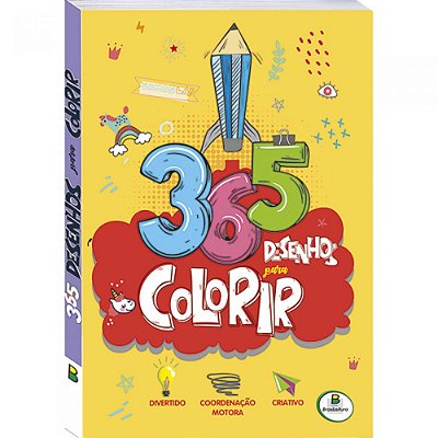Livro 365 Desenhos para Colorir (am) Todolivro
