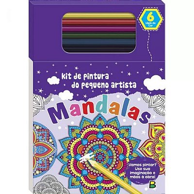 Livro Kit de Pintura do Pequeno Artista: Mandalas Brasileitura