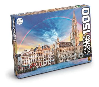 Puzzle Quebra Cabeça Bruxelas 1500 Peças Grow
