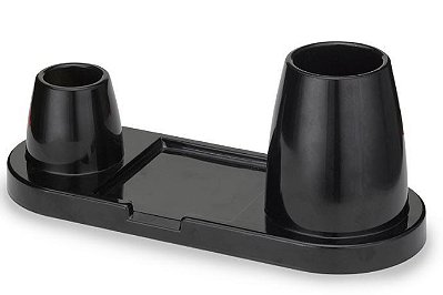 Trio Plus Porta Caneta/clips/ Lembrete Plus Preto - Waleu