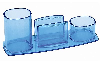 Porta Lapis/clips/lembrete 741 Azul Acrimet