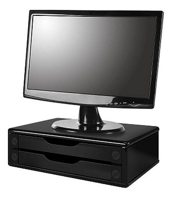 Suporte Para Monitor 2 Gavetas Preto Souza 1015686