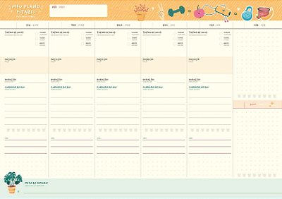 Bloco Planner Semanal Permanente De Boas 52Fls Jandaia