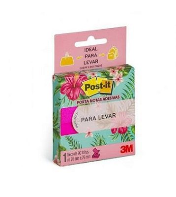 Dispensador Pop-up 3m Notas Para Levar 76mmx76mm Rosa 90 Fls