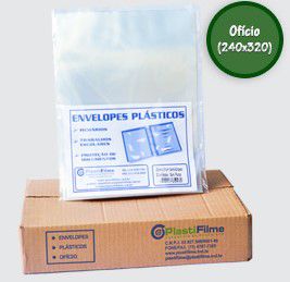 Envelopes Plast Of 4f Semi-Grosso C/50 Plastifilme 0,12 1030 24x32