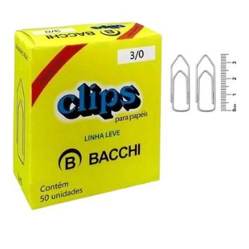 Clips Bacchi 3/0 Linha Leve C/50