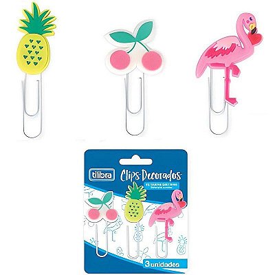 CLIPS DECORADO C/3 TILIBRA