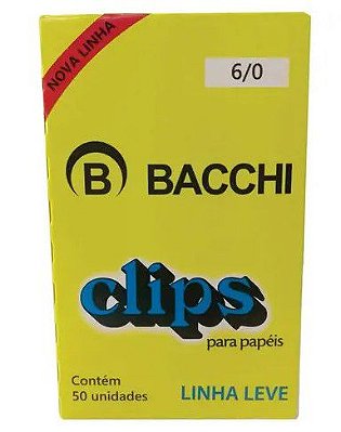 Clips Bacchi 6/0 Linha Leve C/50