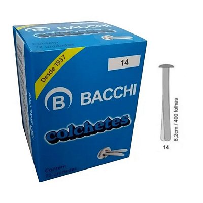 Caixa Colchete Nº 14 Com 72 Unidades Bacchi