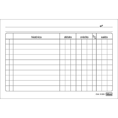 Ficha Conta Corrente 4x6 C/100 Tilibra 150312