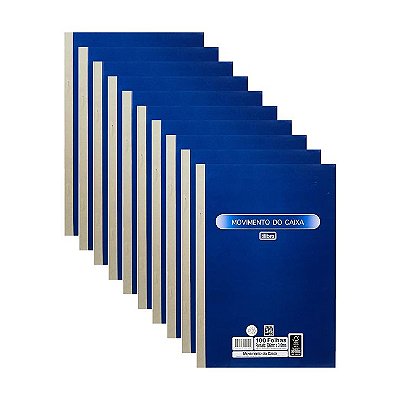 Kit C/10 Movimento Do Caixa Pq 100fl Tilibra 156540