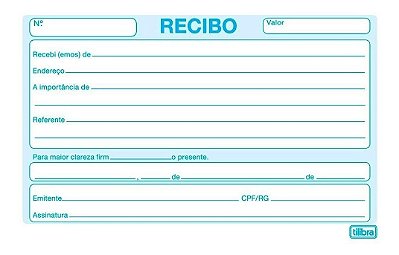 Recibo Comercial S/Canhoto Pq 50f Tilibra 155454 Un