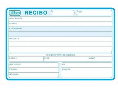 Recibo Comercial S/Canhoto Gr 50f Tilibra 151441 Un