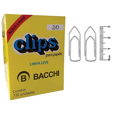 Clips Bacchi 2/0 Linha Leve C/720