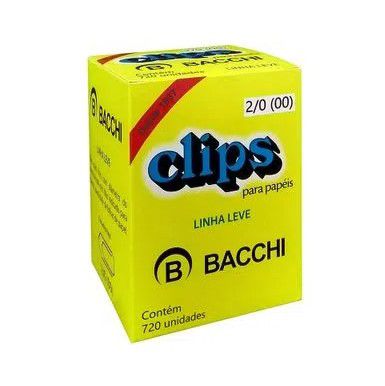 Clips Bacchi 2/0 Linha Leve C/720