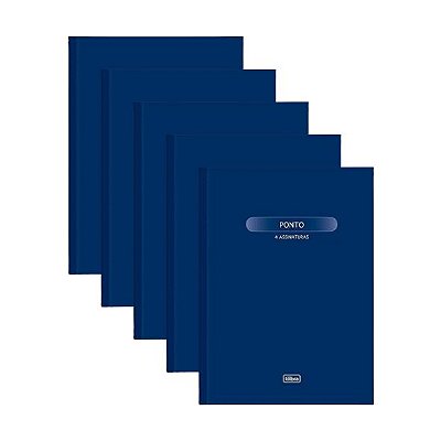 Kit C/5 Livros De Ponto Gd 100fl Tilibra 120847