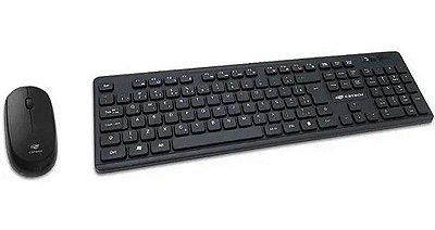 Kit Teclado E Mouse S/ Fio K-W20bk C3 Tech