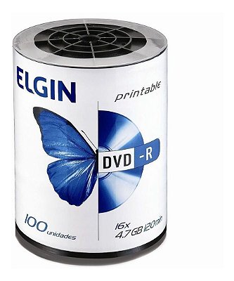 Dvd-r Elgin 16x 4.7gb Printable C/100 82068
