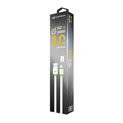 Cabo Usb X Lightning 2.0a 1mt Cb-110wh C3 Tech