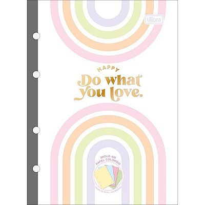 kit. C/2 Refis Tiliflex Para Caderno Argolado Happy Tilibra