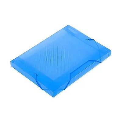 Pasta Plastica C/ Elastico Mini 2cm Azul