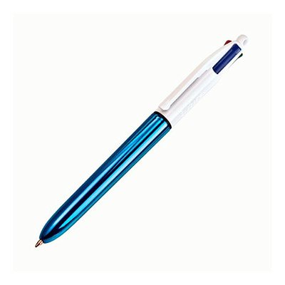 Caneta Esferográfica 4 Cores Metálica Azul - Bic