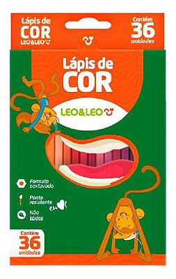 Estojo de Lápis de Cor com 36 cores Flex Leonora 4482