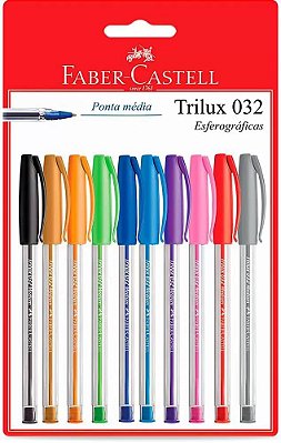 Caneta Trilux Colors 032 C/ 10 Cores Faber-castell