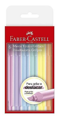 Marcador De Texto Faber-castell Grifpen 6 Tons Pastel
