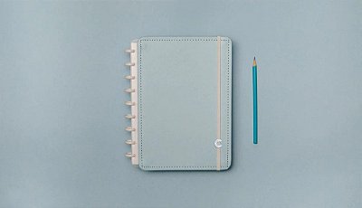 Caderno Inteligente Medio Azul Pastel Cimd3079