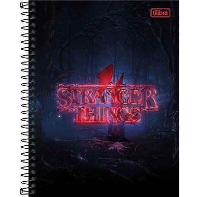 Caderno Espiral Capa Dura 10 Mat Stranger Things Tilibra