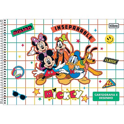 Cad Desenho Cd S/S 80f Mickey Tilibra 309079