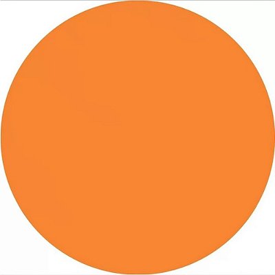 Etiqueta Redonda 15x15 Laranja C/210 Grespan