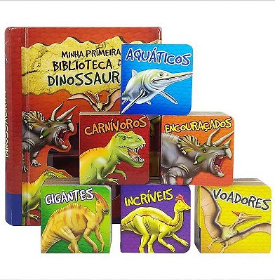 Livro Box C/6 Und: Minha Primeira Biblioteca De Dinossauros Todolivro