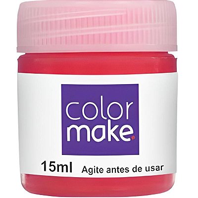 Kit C/3 Tinta Liquida 15ml Vermelho Color Make