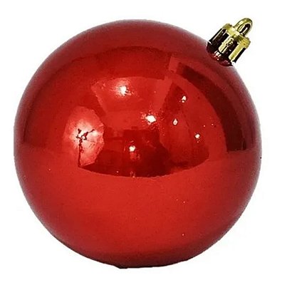 bolas de natal vermelha dourada 7cm bolas natalina 7 cm - Zein