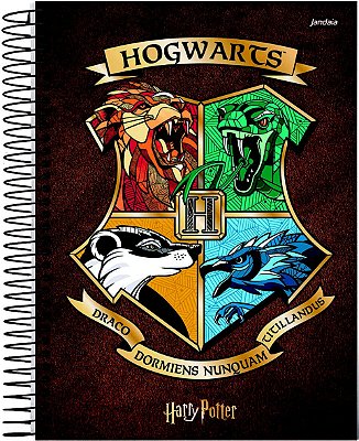 Caderno Harry Potter Capa Dura Colegial 1 Matéria Jandaia