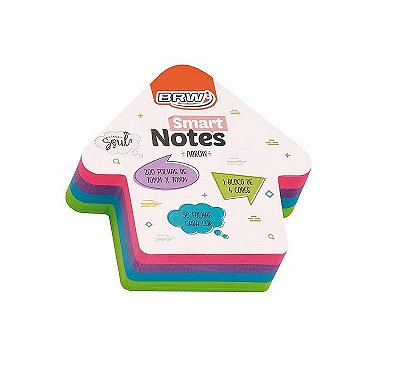 Bloco smart notes arrow seta  colorido soul  200fls